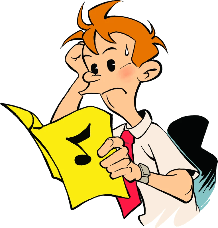 The student reading a score